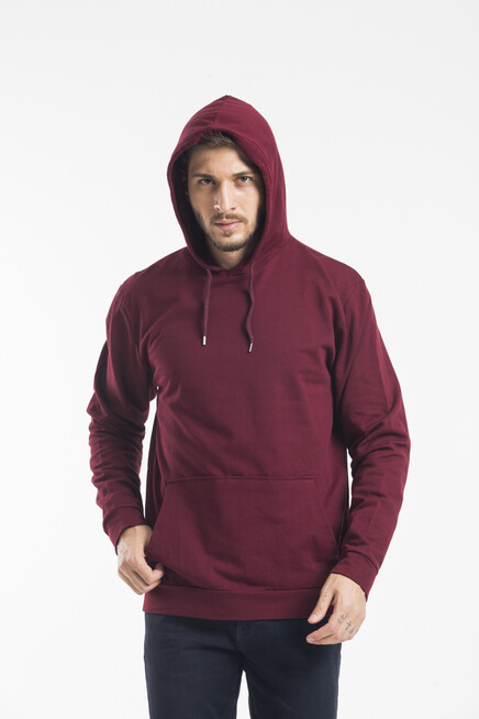 Erkek Kapşonlu Regular Fit İnce Sweatshirt SPR 20K55