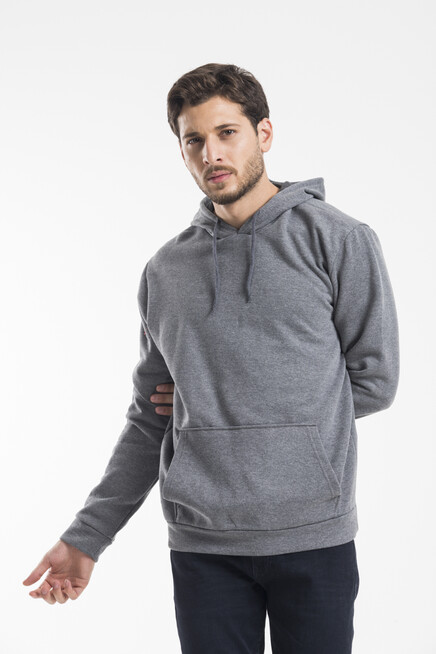 Erkek Kapşonlu Regular Fit İnce Sweatshirt SPR 20K55