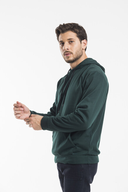 Erkek Kapşonlu Regular Fit İnce Sweatshirt SPR 20K55