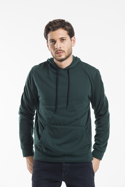 Erkek Kapşonlu Regular Fit İnce Sweatshirt SPR 20K55