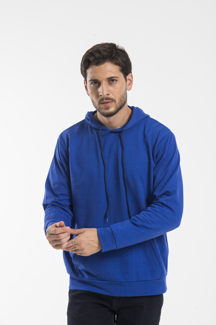 Erkek Kapşonlu Regular Fit İnce Sweatshirt SPR 20K55