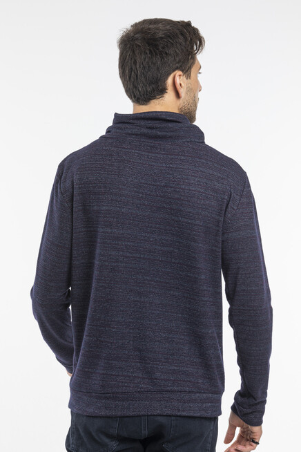 Süperlife Erkek Şal Yaka Regular Fit İnce Sweatshirt SPR 20K43