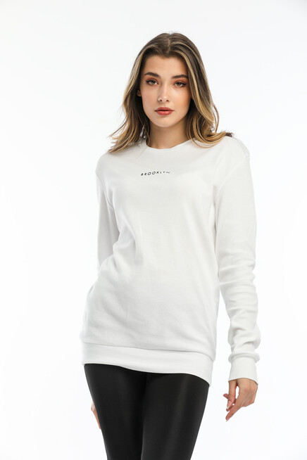 Süperlife Mevsimlik Brooklyn Baskılı Sweatshirt SPR22SWK102