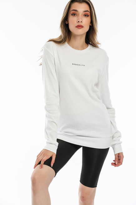 Süperlife Mevsimlik Brooklyn Baskılı Sweatshirt SPR22SWK102