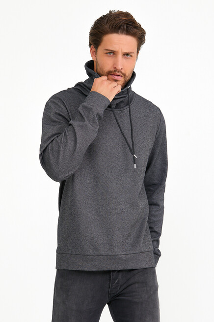 Erkek Şal Yaka Regular Fit Brooklyn İnce Sweatshirt SPR22SW142