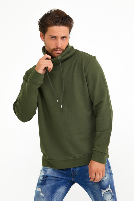 Erkek Şal Yaka Regular Fit Brooklyn İnce Sweatshirt SPR22SW142