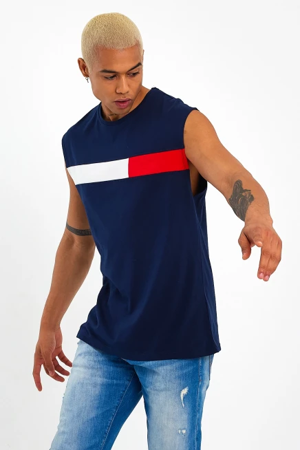 Süperlife Erkek Bisiklet Yaka Regular Fit Garnili Tişort SPR23AT346