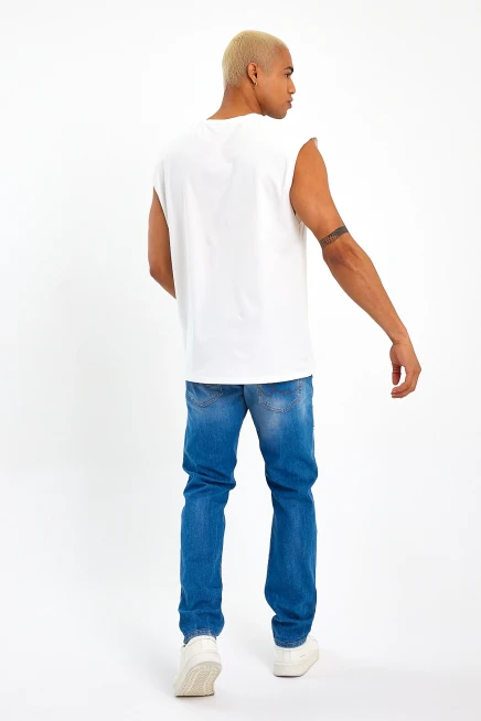 Süperlife Erkek Bisiklet Yaka Regular Fit Garnili Tişort SPR23AT346