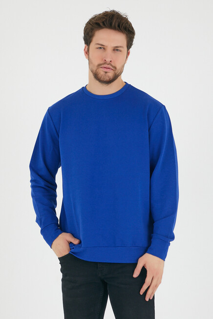 Süperlife Erkek Bisiklet Yaka Regular Fit İnce Sweatshirt SPR 20K30