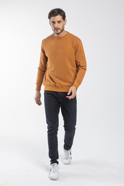 Süperlife Erkek Bisiklet Yaka Regular Fit İnce Sweatshirt SPR 20K30