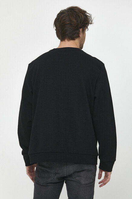 Süperlife Erkek Bisiklet Yaka Regular Fit İnce Sweatshirt SPR 20K30