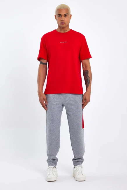 Süperlife Erkek Garnili Regular Fit İnce Eşofman Altı SPR23EA351