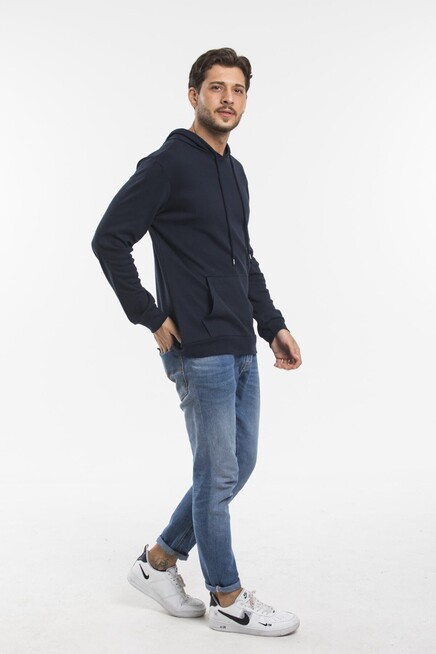 Erkek Kapşonlu Slim Fit Sweatshirt SPR 925