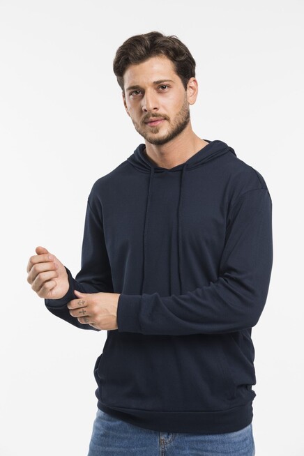 Erkek Kapşonlu Slim Fit Sweatshirt SPR 925