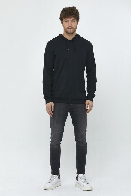 Erkek Kapşonlu Slim Fit Sweatshirt SPR 925