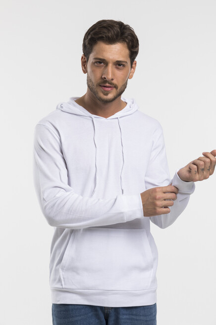 Erkek Kapşonlu Slim Fit Sweatshirt SPR 925