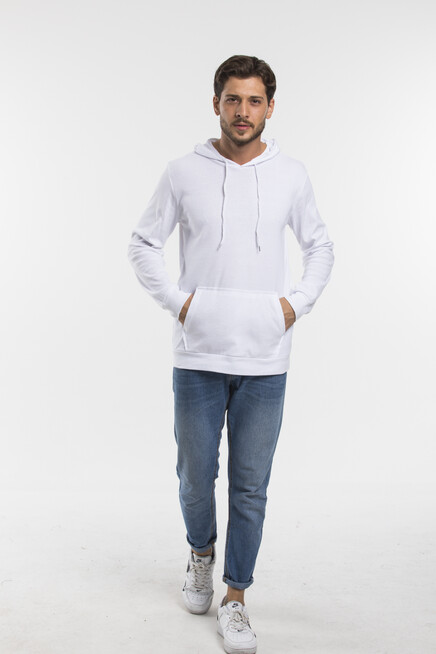 Erkek Kapşonlu Slim Fit Sweatshirt SPR 925