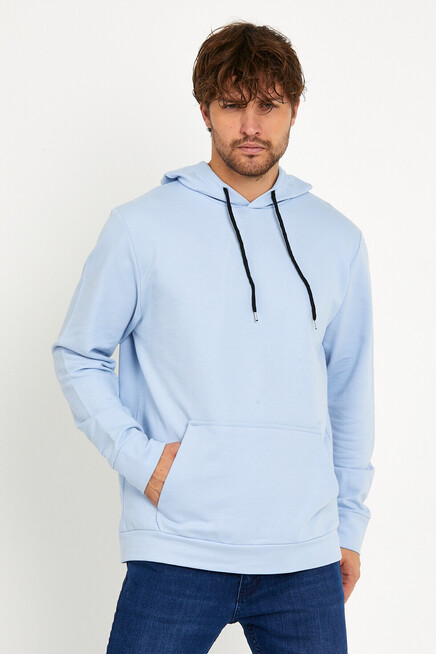 Erkek Kapşonlu Regular Fit İnce Sweatshirt SPR 20K55