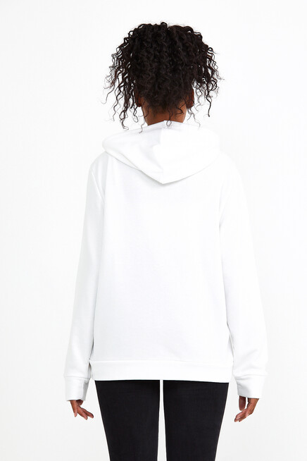 Süperlife Kadın Kapşonlu Regular Fit Tokya Baskılı İnce Sweatshirt SPR22SWK164