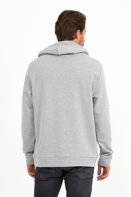 Süperlife Erkek Kapşonlu Regular Fit Tokyo Baskılı İnce Sweatshirt SPR22SW164