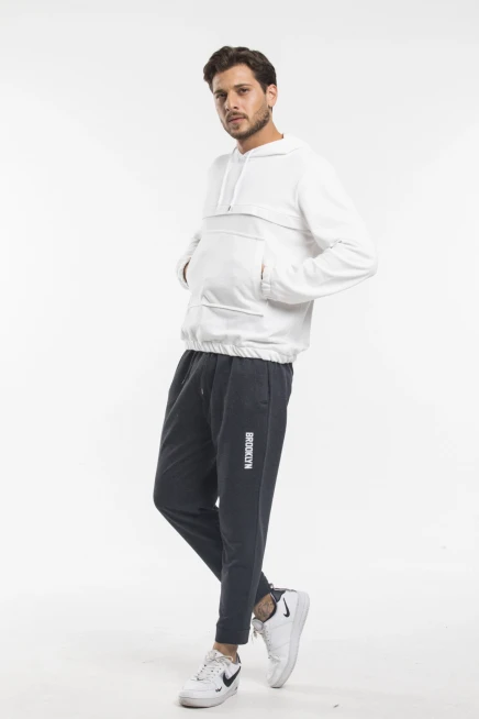 Süperlife Erkek Regular Fit Broklyn Baskılı İnce Eşofman Altı SPR 205