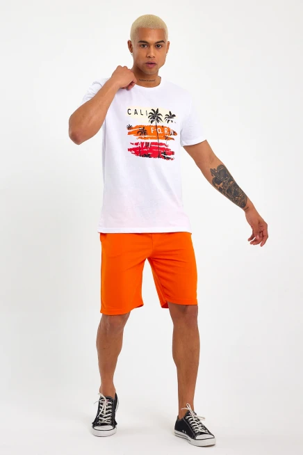 Süperlife Erkek Regular Fit Brooklyn Baskılı Şort SPR 208 