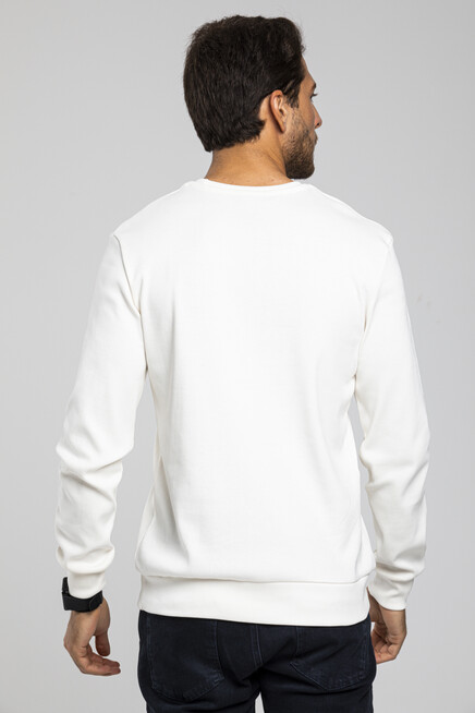 Süperlife Erkek Bisiklet Yaka Slim Fit İnce Sweatshirt SPR 20K17