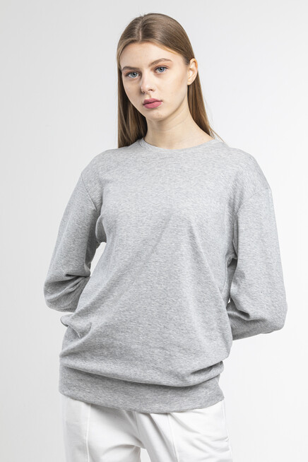 Kadın Bisiklet Yaka Regular Fit Sweatshirt spr21k17