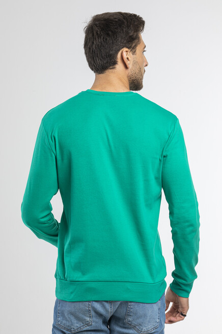 Bisiklet Yaka Uzun Kollu Dar Kalıp İnce  Erkek Sweatshirt SPR2019K18