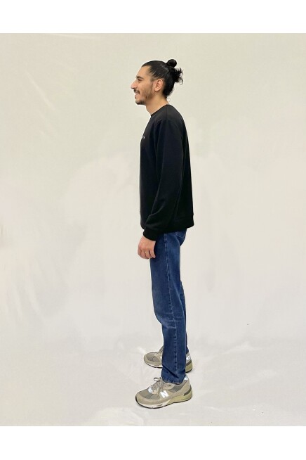 Süperlife Erkek Bisiklet Yaka Rahat Kalıp 3 iplik Kalın AİR Nakışlı  Sweatshirt SPR24SW33