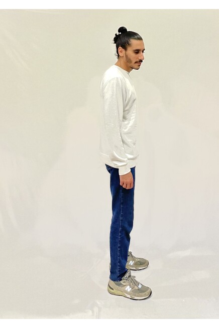 Süperlife Erkek Bisiklet Yaka Rahat Kalıp 3 iplik Kalın AİR Nakışlı  Sweatshirt SPR24SW33