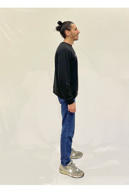 Süperlife Erkek Bisiklet Yaka Rahat Kalıp 3 iplik Kalın Californıa Baskılı  Sweatshirt SPR24SW32