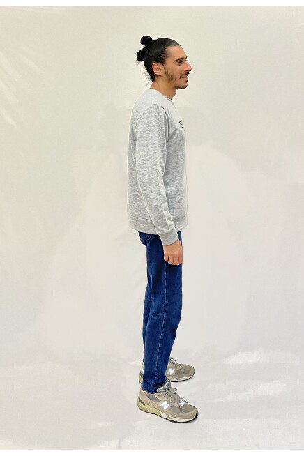 Süperlife Erkek Bisiklet Yaka Rahat Kalıp 3 iplik Kalın Californıa Baskılı  Sweatshirt SPR24SW32