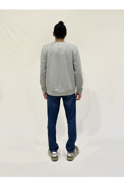 Süperlife Erkek Bisiklet Yaka Rahat Kalıp 3 iplik Kalın Californıa Baskılı  Sweatshirt SPR24SW32