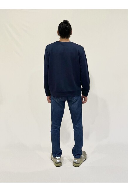 Süperlife Erkek Bisiklet Yaka Rahat Kalıp 3 iplik Kalın Californıa Baskılı  Sweatshirt SPR24SW32