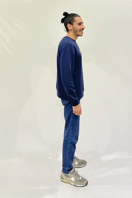 Süperlife Erkek Bisiklet Yaka Rahat Kalıp 3 iplik Kalın Californıa Baskılı  Sweatshirt SPR24SW32