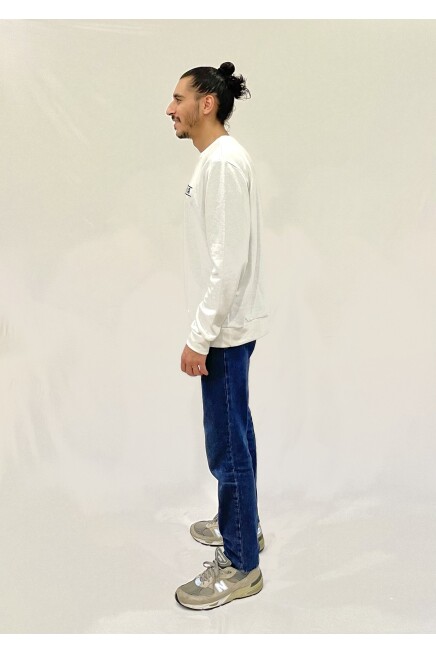 Süperlife Erkek Bisiklet Yaka Rahat Kalıp 3 iplik Kalın Californıa Baskılı  Sweatshirt SPR24SW32