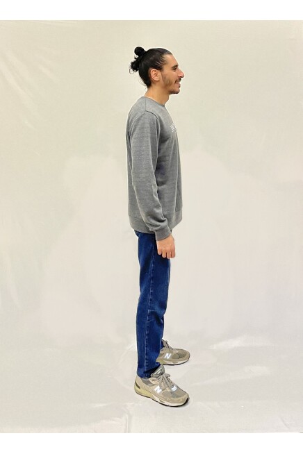 Süperlife Erkek Bisiklet Yaka Rahat Kalıp 3 iplik Kalın Californıa Baskılı  Sweatshirt SPR24SW32
