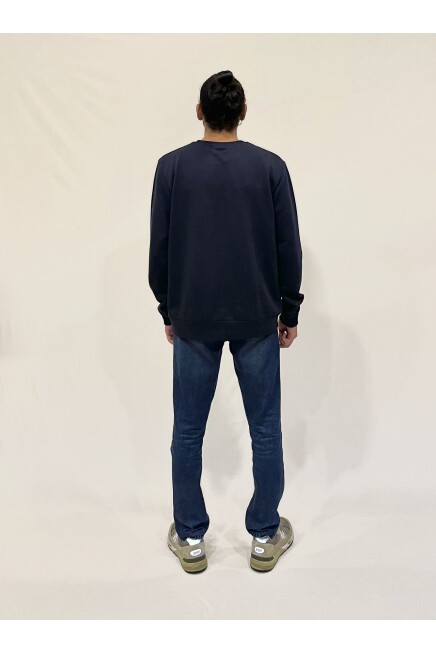 Süperlife Erkek Bisiklet Yaka Rahat Kalıp 3 iplik Kalın Garnili Sweatshirt SPR24SW35