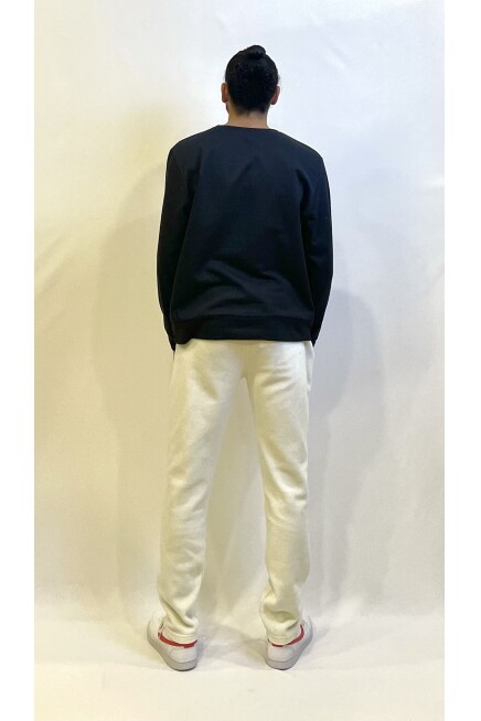Süperlife Erkek Bisiklet Yaka Rahat Kalıp 3 iplik Kalın Sweatshirt SPR24SW-36