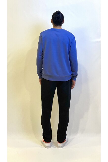Süperlife Erkek Bisiklet Yaka Rahat Kalıp 3 iplik Kalın Sweatshirt SPR24SW-36