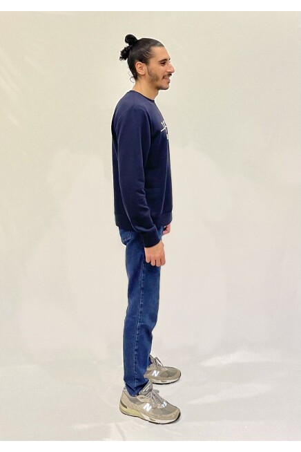 Süperlife Erkek Bisiklet Yaka Rahat Kalıp 3 iplik Kalın Tokyo Baskılı  Sweatshirt SPR24SW30