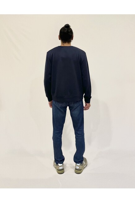 Süperlife Erkek Bisiklet Yaka Rahat Kalıp 3 iplik Kalın Tokyo Baskılı  Sweatshirt SPR24SW30