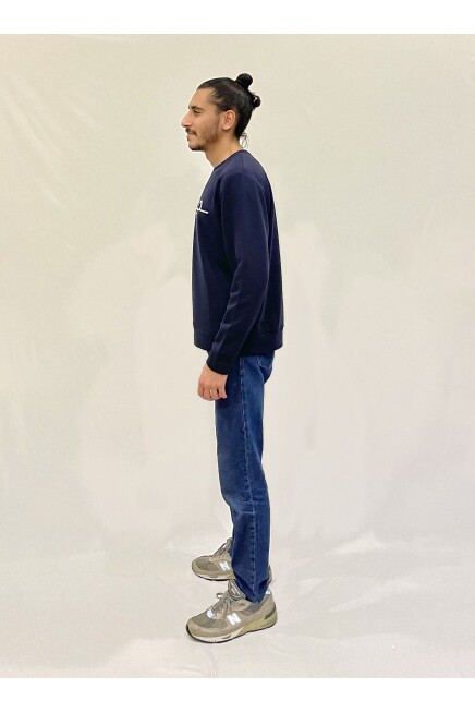 Süperlife Erkek Bisiklet Yaka Rahat Kalıp 3 iplik Kalın Tokyo Baskılı  Sweatshirt SPR24SW30