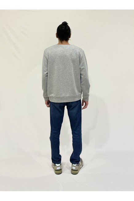 Süperlife Erkek Bisiklet Yaka Rahat Kalıp 3 iplik Kalın Tokyo Baskılı  Sweatshirt SPR24SW30