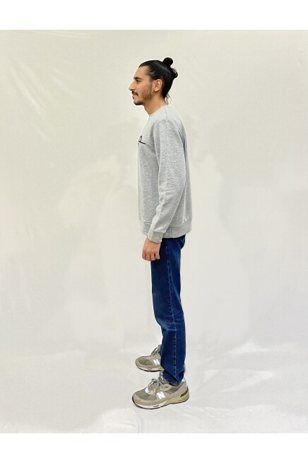 Süperlife Erkek Bisiklet Yaka Rahat Kalıp 3 iplik Kalın Tokyo Baskılı  Sweatshirt SPR24SW30