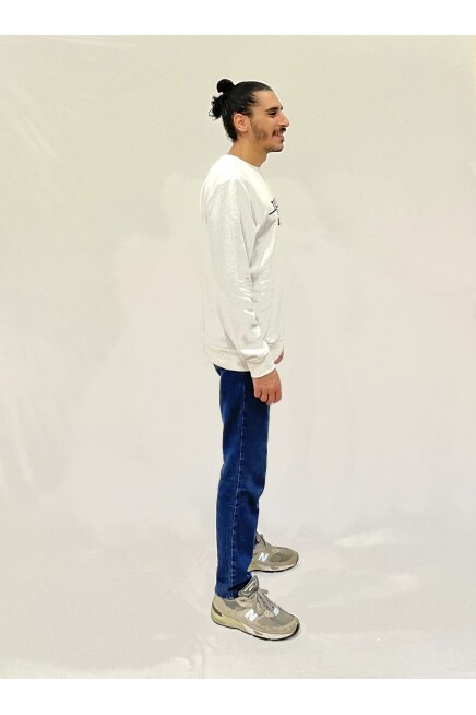 Süperlife Erkek Bisiklet Yaka Rahat Kalıp 3 iplik Kalın Tokyo Baskılı  Sweatshirt SPR24SW30