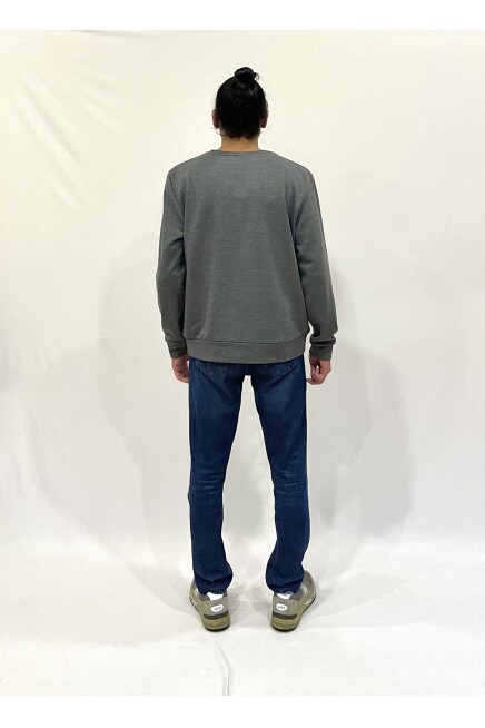 Süperlife Erkek Bisiklet Yaka Rahat Kalıp 3 iplik Kalın Tokyo Baskılı  Sweatshirt SPR24SW30