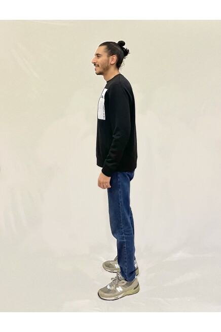 Süperlife Erkek Bisiklet Yaka Rahat Kalıp 3 iplik Kalın W.Brooklyn Baskılı  Sweatshirt SPR24SW31
