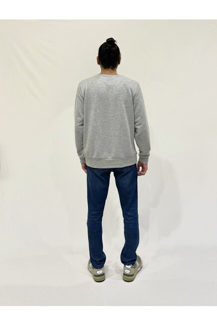 Süperlife Erkek Bisiklet Yaka Rahat Kalıp 3 iplik Kalın W.Brooklyn Baskılı  Sweatshirt SPR24SW31